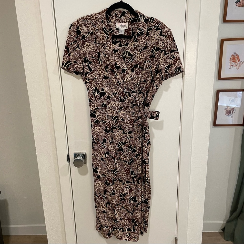 Vintage Silk Talbots Wrap Dress